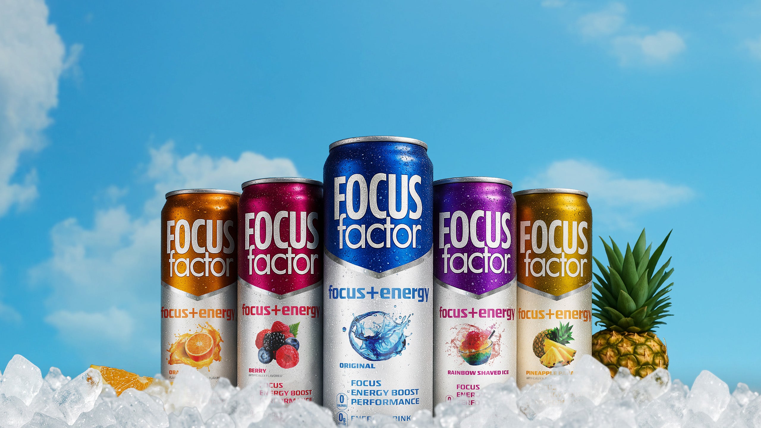 Focus + Energy Drink - Pineapple Paradise Flavor